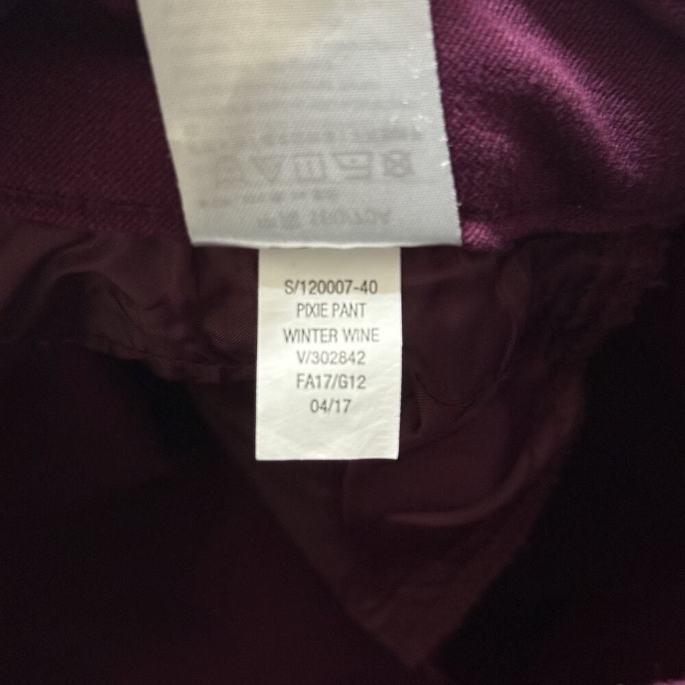 Old Navy Mid Rise Pixie Ankle Pants Purple Size 6 Reg - Picture 4 of 9